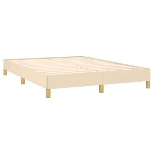 Okvir za krevet bez madraca krem 160x200 cm od tkanine Cijena