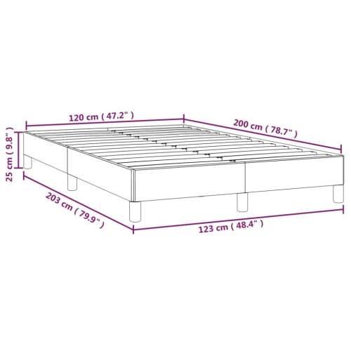 Okvir kreveta bez madraca svjetlosivi 120 x 200 cm baršunasti - Svjetlosiva 120 x 200 cm 25 cm Cijena