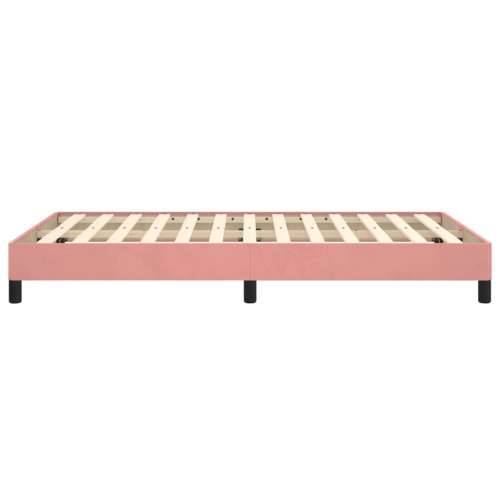 Okvir za krevet ružičasti 120 x 200 cm baršunasti Cijena