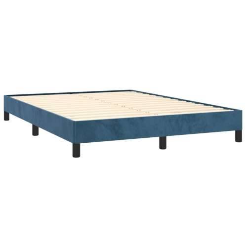 Okvir za krevet bez madraca tamnoplavi 140x190 cm baršunasti - Tamno plava 140 x 190 cm 25 cm Cijena