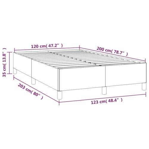 Okvir kreveta bez madraca crni 120 x 200 cm od tkanine Crna 120 x 200 cm 35 cm Cijena