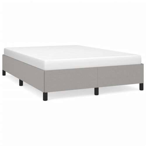 Okvir za krevet bez madraca svjetlosivi 140 x 190 cm od tkanine Svjetlosiva 140 x 190 cm 35 cm Cijena