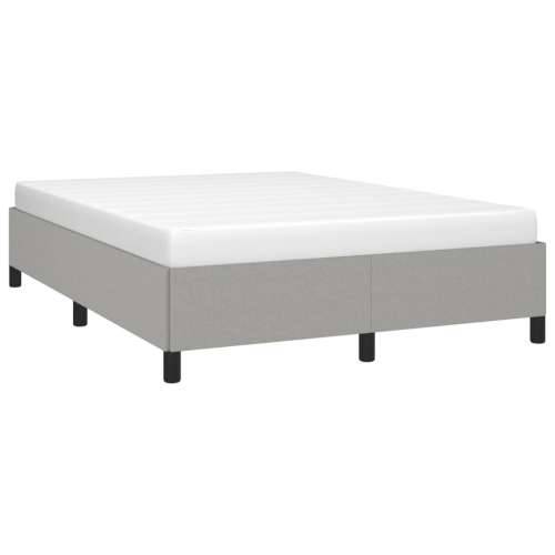 Okvir za krevet bez madraca svjetlosivi 140 x 190 cm od tkanine Svjetlosiva 140 x 190 cm 35 cm Cijena