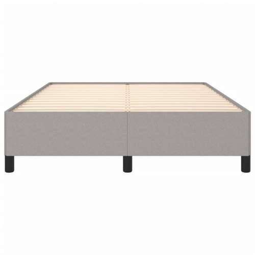 Okvir za krevet bez madraca svjetlosivi 140 x 190 cm od tkanine Svjetlosiva 140 x 190 cm 35 cm Cijena