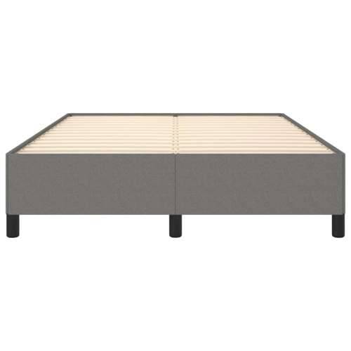 Okvir za krevet bez madraca tamnosivi 140 x 190 cm od tkanine - Tamno siva 140 x 190 cm 35 cm Cijena