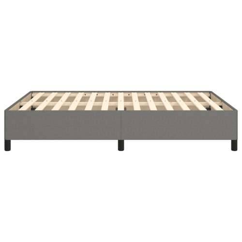 Okvir za krevet bez madraca tamnosivi 140 x 190 cm od tkanine - Tamno siva 140 x 190 cm 35 cm Cijena