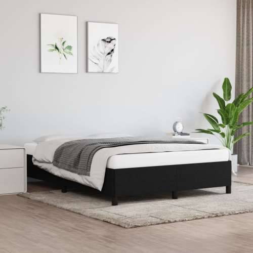 Okvir za krevet crni 140 x 190 cm od tkanine