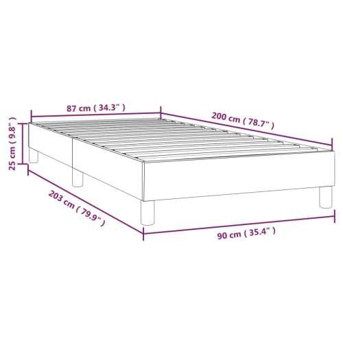 Okvir za krevet svjetlosivi 90 x 200 cm baršunasti Cijena