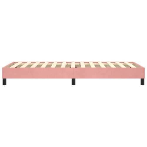 Okvir za krevet ružičasti 90x200 cm baršunasti - Ružičasta 90 x 200 cm 25 cm Cijena