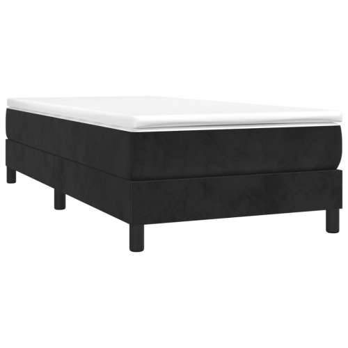 Okvir za krevet bez madraca crni 100x200 cm baršunasti - Crna 100 x 200 cm 25 cm Cijena