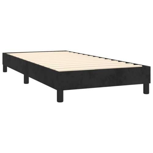 Okvir za krevet bez madraca crni 100x200 cm baršunasti - Crna 100 x 200 cm 25 cm Cijena