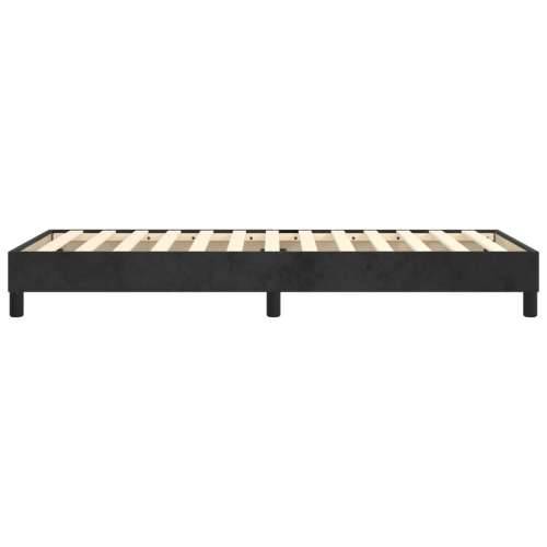 Okvir za krevet bez madraca crni 100x200 cm baršunasti - Crna 100 x 200 cm 25 cm Cijena