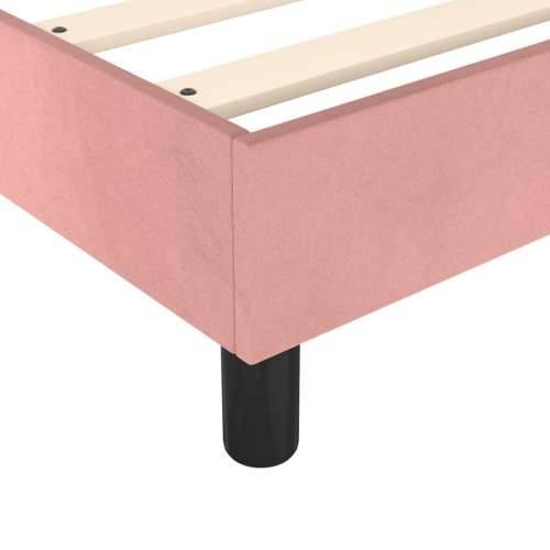 Okvir za krevet ružičasti 100x200 cm baršunasti Cijena