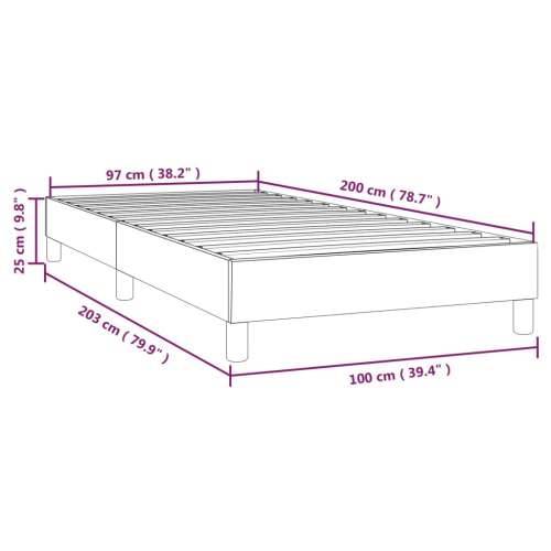 Okvir za krevet ružičasti 100x200 cm baršunasti Cijena