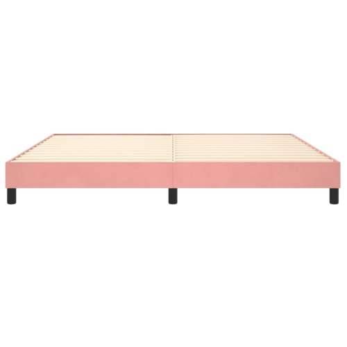 Okvir za krevet ružičasti 200x200 cm baršunasti - Ružičasta 200 x 200 cm 25 cm Cijena