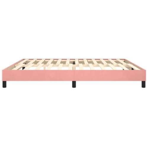 Okvir za krevet ružičasti 200x200 cm baršunasti - Ružičasta 200 x 200 cm 25 cm Cijena