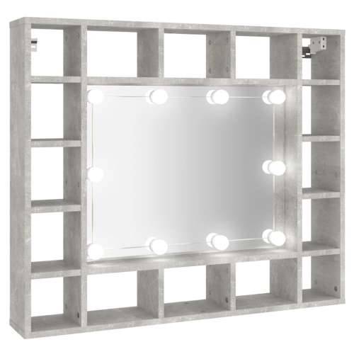 Kupaonski ormarić s ogledalom LED boja betona 91 x 15 x 76,5 cm Cijena