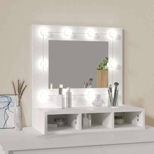 Ormarić s ogledalom i LED svjetlima bijeli 60 x 31,5 x 62 cm - Bijela 1 Cijena