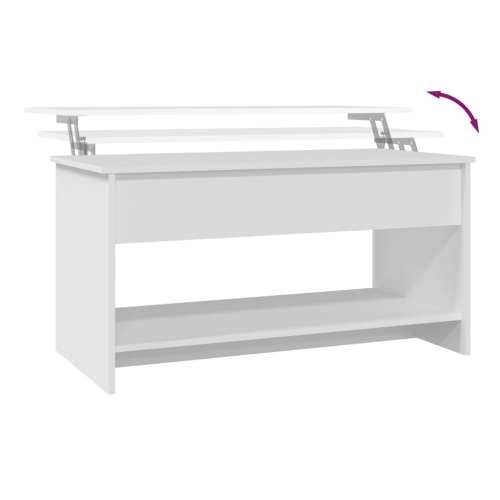 Stolić za kavu bijeli 102x50x52,5 cm od konstruiranog drva - Bijela 102 x 50 x 52.5 cm 1 Cijena
