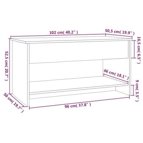 Stolić za kavu bijeli 102x50x52,5 cm od konstruiranog drva - Bijela 102 x 50 x 52.5 cm 1 Cijena