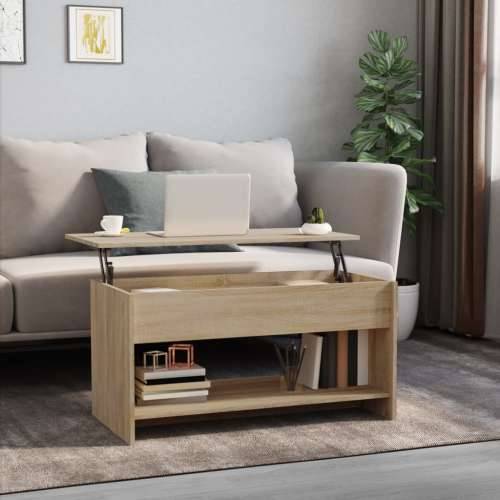 Stolić za kavu boja hrasta 102x50x52,5 cm konstruirano drvo - sonoma hrast 102 x 50 x 52.5 cm 1 Cijena