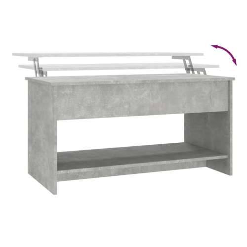 Stolić za kavu boja betona 102x50,5x52,5 cm konstruirano drvo - Beton siva 102 x 50 x 52.5 cm 1 Cijena
