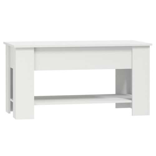 Stolić za kavu bijeli 101x49x52 cm od konstruiranog drva - Bijela 101 x 49 x 52 cm 1 Cijena