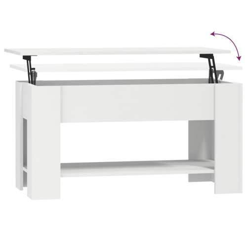 Stolić za kavu bijeli 101x49x52 cm od konstruiranog drva - Bijela 101 x 49 x 52 cm 1 Cijena