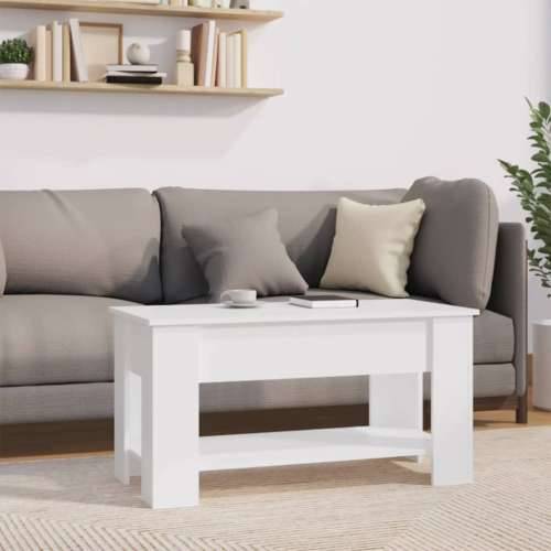 Stolić za kavu bijeli 101x49x52 cm od konstruiranog drva - Bijela 101 x 49 x 52 cm 1 Cijena