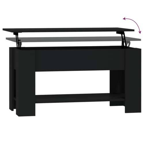 Stolić za kavu crni 101x49x52 cm od konstruiranog drva - Crna 101 x 49 x 52 cm 1 Cijena