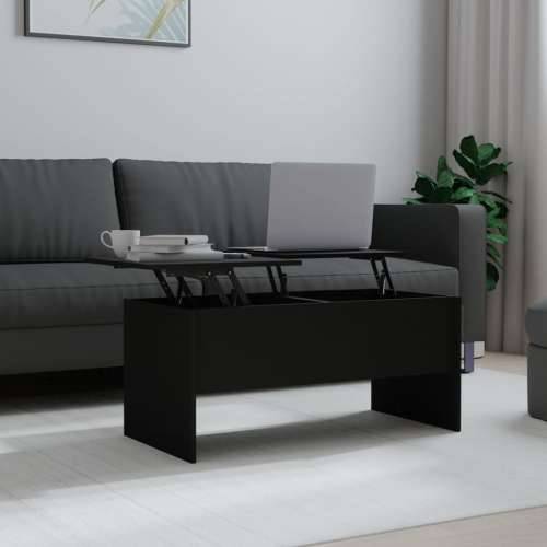 Stolić za kavu crni 102x50,5x46,5 cm od konstruiranog drva - Crna 102 x 50 x 46.5 cm 1 Cijena