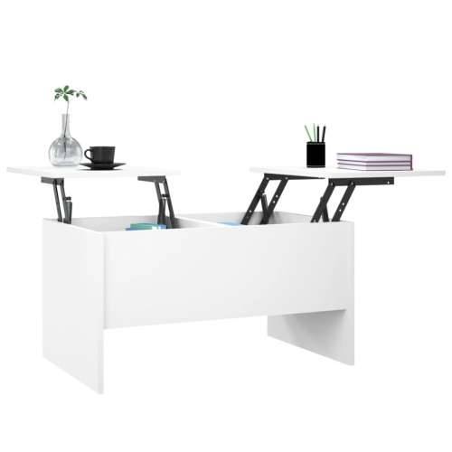 Stolić za kavu bijeli 80x50x42,5 cm od konstruiranog drva - Bijela 80 x 50 x 42.5 cm 1 Cijena