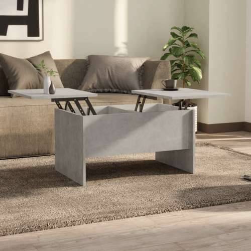 Stolić za kavu boja betona 80x50x42,5 cm konstruirano drvo - Beton siva 80 x 50 x 42.5 cm 1 Cijena