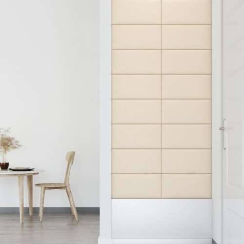 Zidne ploče 12 kom krem 60 x 30 cm baršunaste 2,16 m² - Krema 60 x 30 cm 12 Pravokutno Cijena