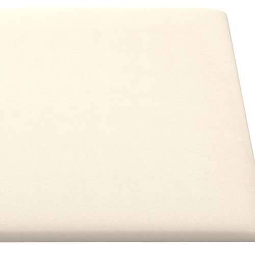 Zidne ploče 12 kom krem 60 x 30 cm baršunaste 2,16 m² - Krema 60 x 30 cm 12 Pravokutno Cijena