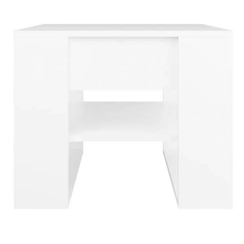 Stolić za kavu bijeli 55,5x55x45 cm od konstruiranog drva - Bijela 1 Cijena