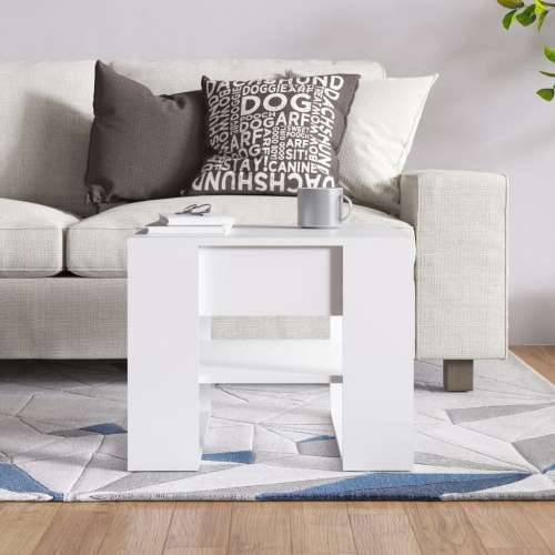 Stolić za kavu bijeli 55,5x55x45 cm od konstruiranog drva - Bijela 1 Cijena