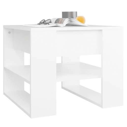Stolić za kavu bijeli 55,5x55x45 cm od konstruiranog drva - Bijela 1 Cijena
