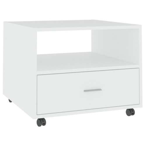 Stolić za kavu bijeli 55x55x40 cm od konstruiranog drva - Bijela 1 Cijena