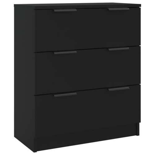 Komoda crna 60 x 30 x 70 cm od konstruiranog drva - Crna 1 Cijena
