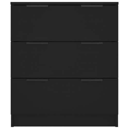 Komoda crna 60 x 30 x 70 cm od konstruiranog drva - Crna 1 Cijena