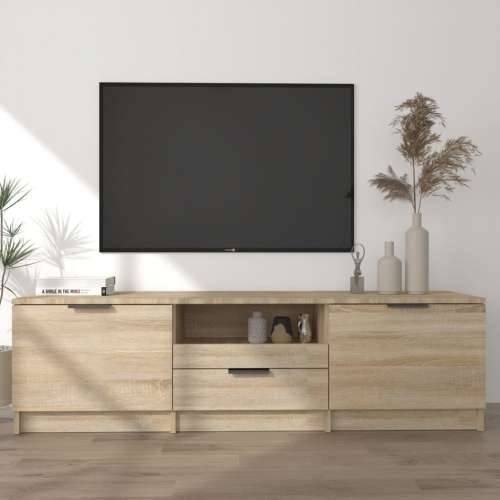 TV ormarić boja hrasta 140x35x40 cm od konstruiranog drva Cijena