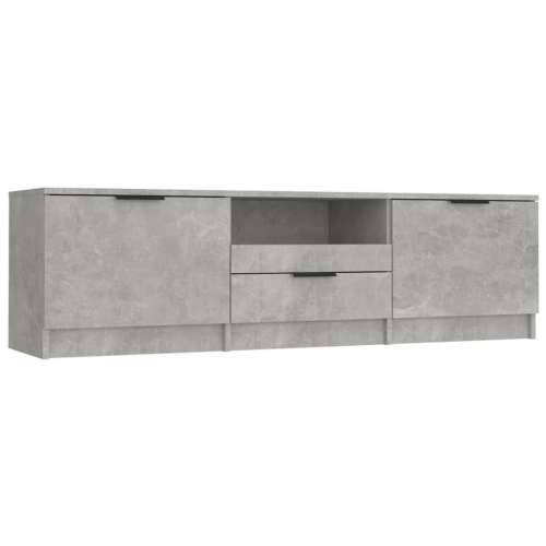 TV ormarić boja betona 140x35x40 cm od konstruiranog drva - Beton siva 1 Cijena
