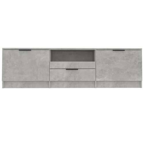 TV ormarić boja betona 140x35x40 cm od konstruiranog drva - Beton siva 1 Cijena