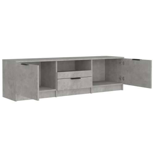 TV ormarić boja betona 140x35x40 cm od konstruiranog drva - Beton siva 1 Cijena