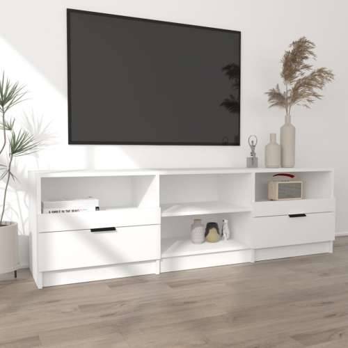 TV ormarić bijeli 150x33,5x45 cm od konstruiranog drva - Bijela 1 Cijena