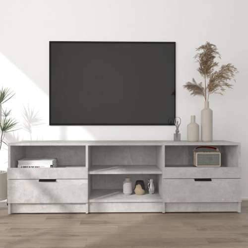 TV ormarić boja betona 150x33,5x45 cm od konstruiranog drva - Beton siva 1 Cijena