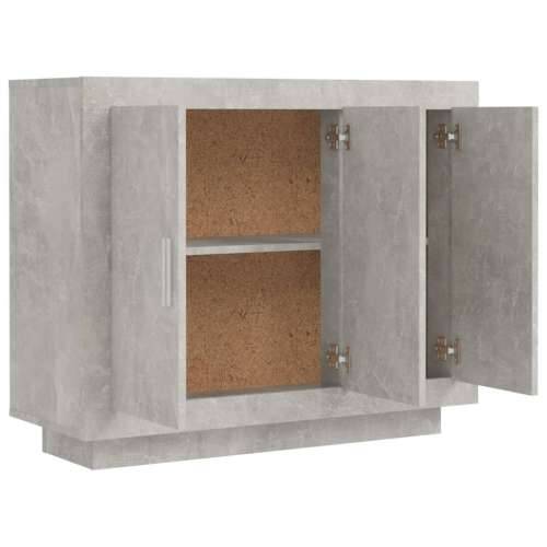 Komoda siva boja betona 92x35x75 cm od konstruiranog drva - Beton siva 1 Cijena