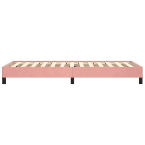 Okvir za krevet ružičasti 90x200 cm baršunasti Cijena