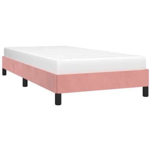Okvir za krevet ružičasti 90x200 cm baršunasti - Ružičasta 90 x 200 cm 25 cm Cijena